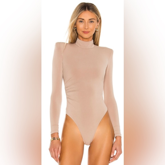NWT Nookie Anastasia Tan Bodysuit size Small - Picture 3 of 9